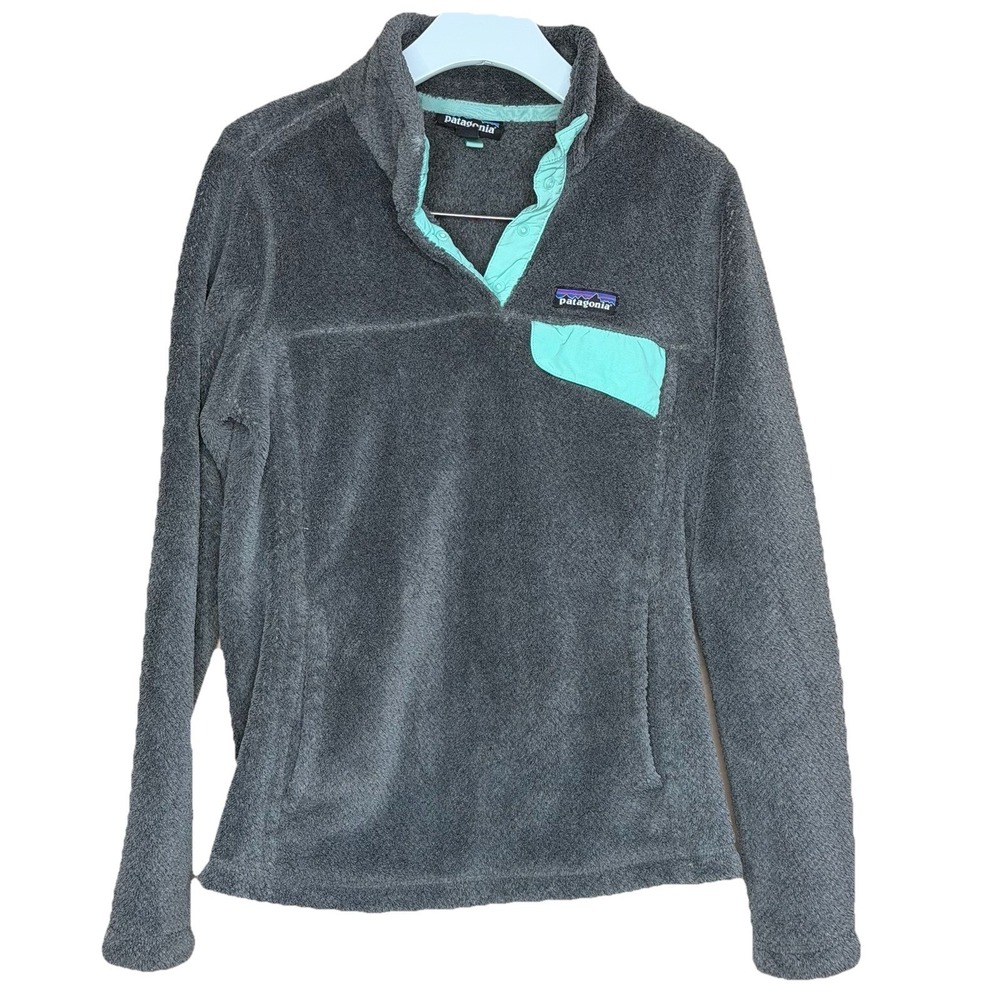 Patagonia Re-Tool Snap-T Fleece Sweater‎ Women's SZ-S Fits Like XS Grey Pullover